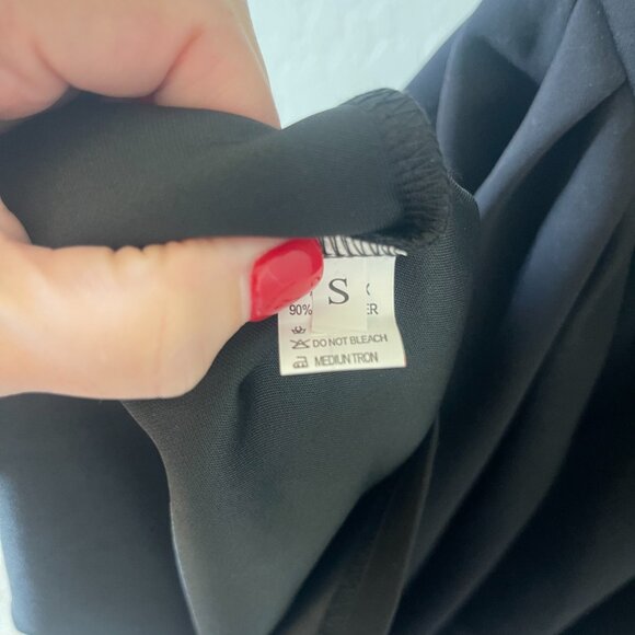 NWOT - Amazon Memorisea Black Square Neck A Line Midi Dress Black - Small - Picture 7 of 9